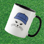 Anpassbarer Team Little Cat Baseball Player Tasse