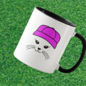 Anpassbarer Team Little Cat Baseball Player Tasse