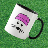 Anpassbarer Team Little Mouse Baseball Player Tasse