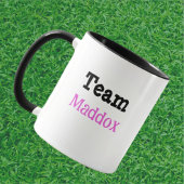Anpassbarer Team Little Mouse Baseball Player Tasse