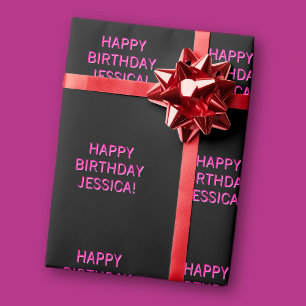 Anpassbarer Text Alles Gute zum Geburtstag für jed Geschenkpapier