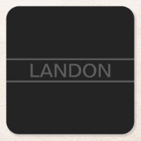 Anpassbarer Text | Bold Modern Black & Dark Gray