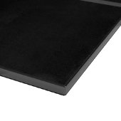 Anpassbarer Text | Bold Modern Black & Dark Gray Schneidebrett (Ecke)