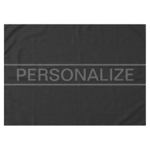 Anpassbarer Text   Bold Modern Black & Dark Gray Tischdecke