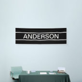 Anpassbarer Text | Bold Modern Black & White Banner (Messeveranstaltung)