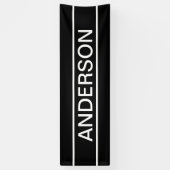 Anpassbarer Text | Bold Modern Black & White Banner (Vertikal)