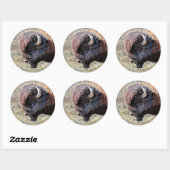 Anpassbarer Text Buffalo Chip Cookie Aufkleber (Blatt)