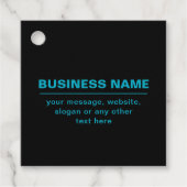 Anpassbarer Text für Unternehmen usw., bearbeitbar Geschenkanhänger (Vorderseite)