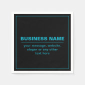 Anpassbarer Text für Unternehmen usw., bearbeitbar Serviette (Vorderseite)