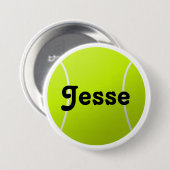 Anpassbarer Text-Tennis-Ball für Spieler und Fans Button (Vorne & Hinten)