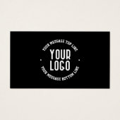 Anpassbarer Text und Ihr hochgeladenes Logo oder B (Vorderseite)