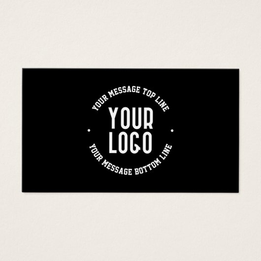 Anpassbarer Text und Ihr hochgeladenes Logo oder B (Vorderseite)