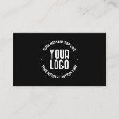 Anpassbarer Text und Ihr hochgeladenes Logo oder B Begleitkarte (Vorderseite)