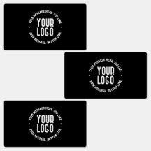 Anpassbarer Text und Ihr hochgeladenes Logo oder B