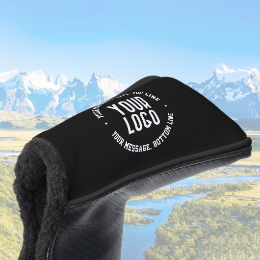 Anpassbarer Text und Ihr hochgeladenes Logo oder B Golf Headcover