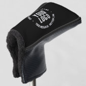 Anpassbarer Text und Ihr hochgeladenes Logo oder B Golf Headcover (3/4 Vorderseite)
