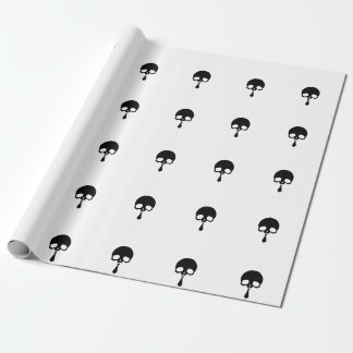 Anpassbarer Totenkopf mit Krawatte Geschenkpapier