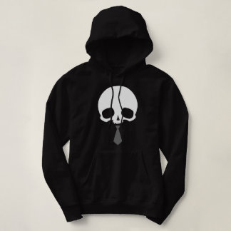 Anpassbarer Totenkopf mit Krawatte Hoodie