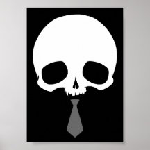 Anpassbarer Totenkopf mit Krawatte