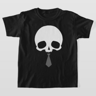 Anpassbarer Totenkopf mit Krawatte T-Shirt