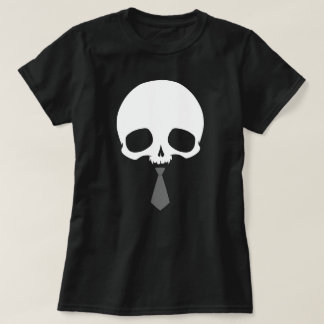 Anpassbarer Totenkopf mit Krawatte T-Shirt