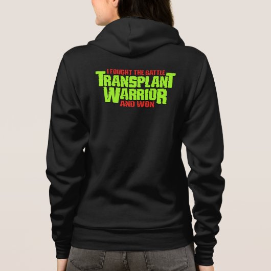 Anpassbarer Transplantationswarrior Hoodie (Rückseite)