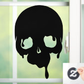 Anpassbarer tropfender Schädel Fensteraufkleber (Zuhause)