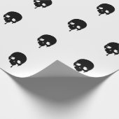 Anpassbarer tropfender Schädel Geschenkpapier (Ecke)