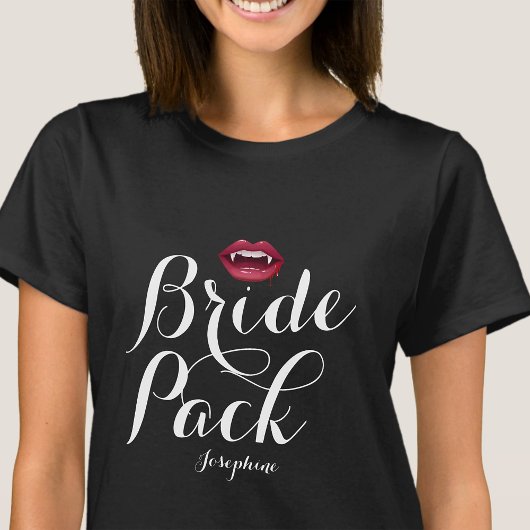 Anpassbarer Vampire Bridge Pack Junggeselinnen-Abs T-Shirt
