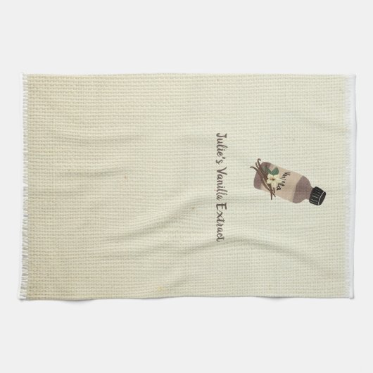 Anpassbarer Vanilla Extract Maker Geschirrtuch (Horizontal)