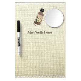 Anpassbarer Vanilla Extract Maker Trockenlöschtafel Mit Spiegel