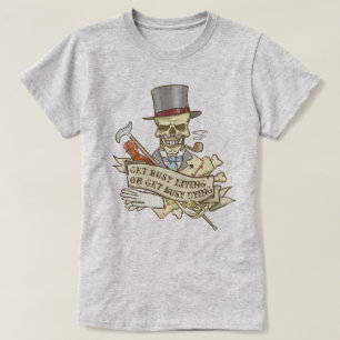 Anpassbarer Vintage-Totenkopf T-Shirt
