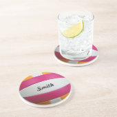 Anpassbarer Volleyball-Untersetzer Sandstein Untersetzer (Seite)