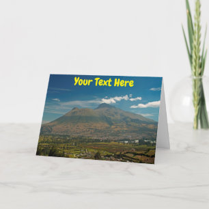 Anpassbarer Vulkan Imbabura, Ecuador Karte