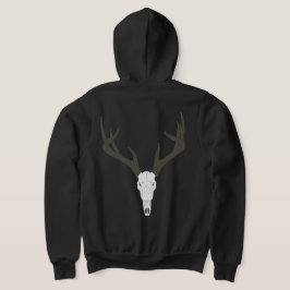 Anpassbarer Weißwedelhirsch-Schädel Hoodie