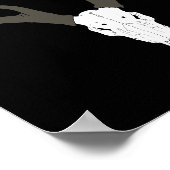 Anpassbarer Weißwedelhirsch-Schädel Poster (Ecke)