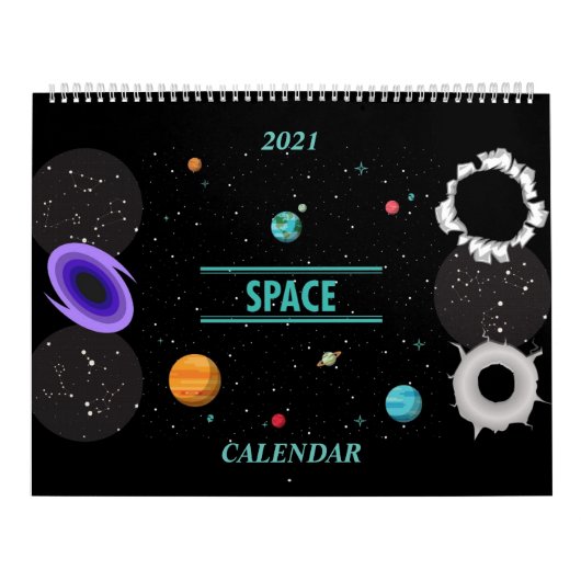 Anpassbarer Weltraumkalender Kalender (Titelbild)