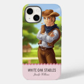 Anpassbarer Western Cowboy Case-Mate iPhone Hülle (Rückseite)