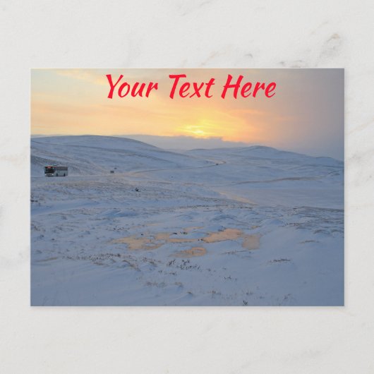 Anpassbarer Winter in Norwegen Postkarte (Vorderseite)