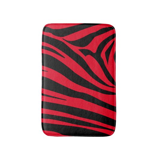 Anpassbarer Zebradruck Badematte (Vorderseite Vertikal)
