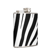 Anpassbarer Zebradruck Flachmann (Rechts)