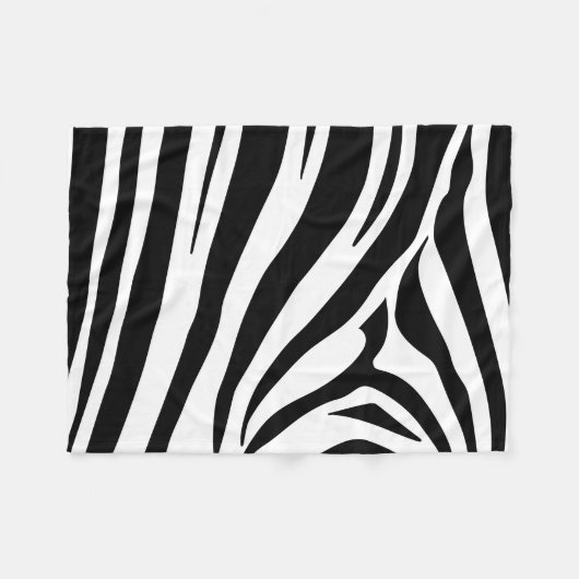 Anpassbarer Zebradruck Fleecedecke (Vorderseite (Horizontal))