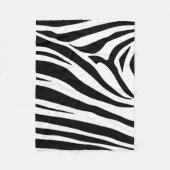 Anpassbarer Zebradruck Fleecedecke (Vorderseite)