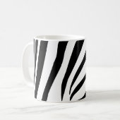 Anpassbarer Zebradruck Kaffeetasse (Vorderseite Links)
