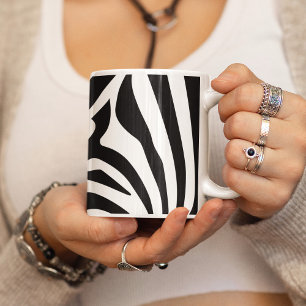 Anpassbarer Zebradruck Kaffeetasse