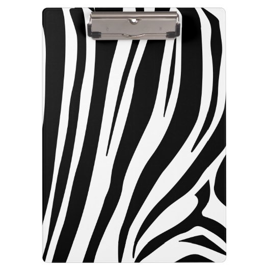 Anpassbarer Zebradruck Klemmbrett (Vorderseite)