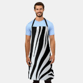 Anpassbarer Zebradruck Schürze (Getragen)