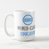Anpassbarer zertifizierter Lehrer Kaffeetasse (Links)