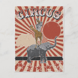 Anpassbarer Zirkus Postkarte