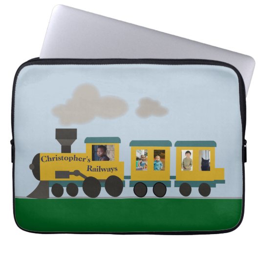 Anpassbarer Zug Laptopschutzhülle (Vorderseite)